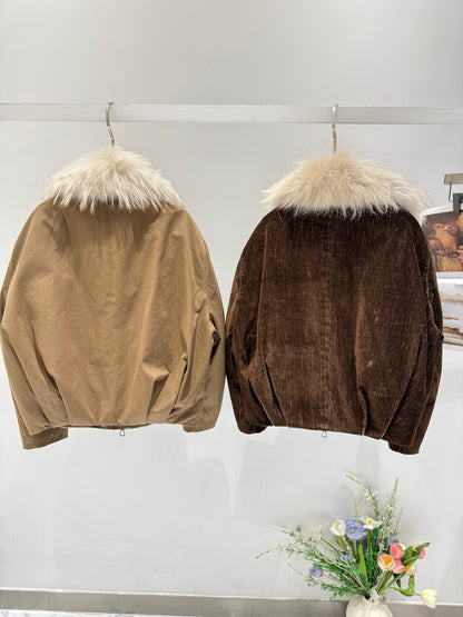 BRUNELLO C FOX FUR PARKA