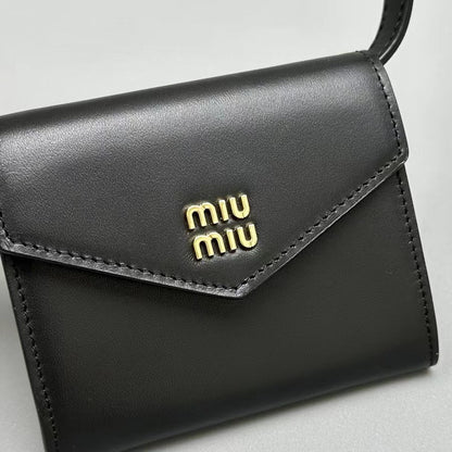 MIU M SHOULDER STRAP WALLET