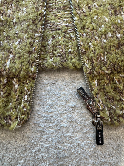 MIU M ZIP CARDIGAN