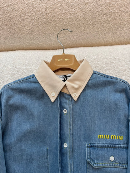 MIU M DENIM SHIRT