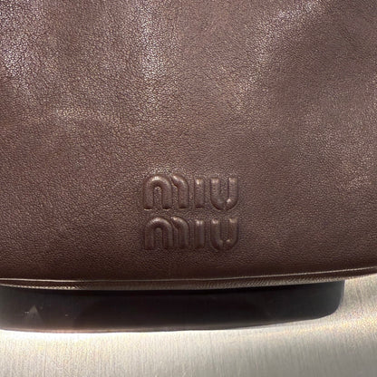 MIU M NAPPA LEATHER POUCH