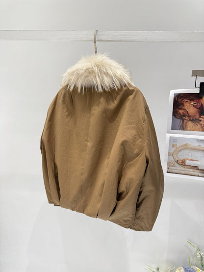 BRUNELLO C FOX FUR PARKA