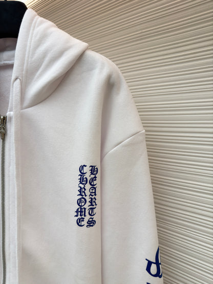 CHROME H ZIP HOODIE