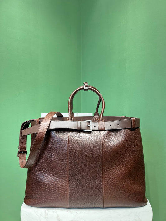 PD BUCKLE NAPPA LEATHER BAG