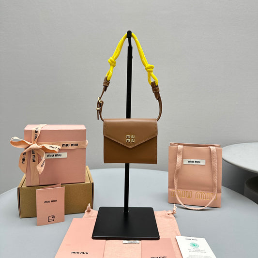 MIU M SHOULDER STRAP WALLET