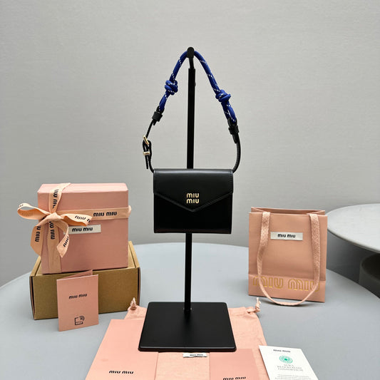 MIU M SHOULDER STRAP WALLET
