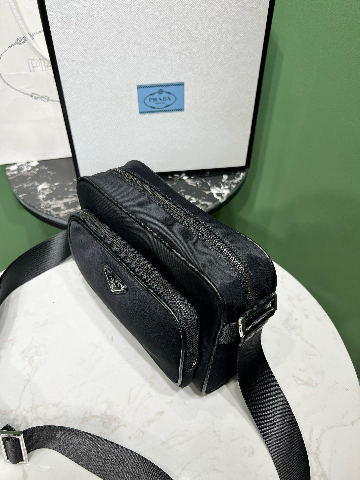 PD SMALL RE-NYLON SHOULDER BAG