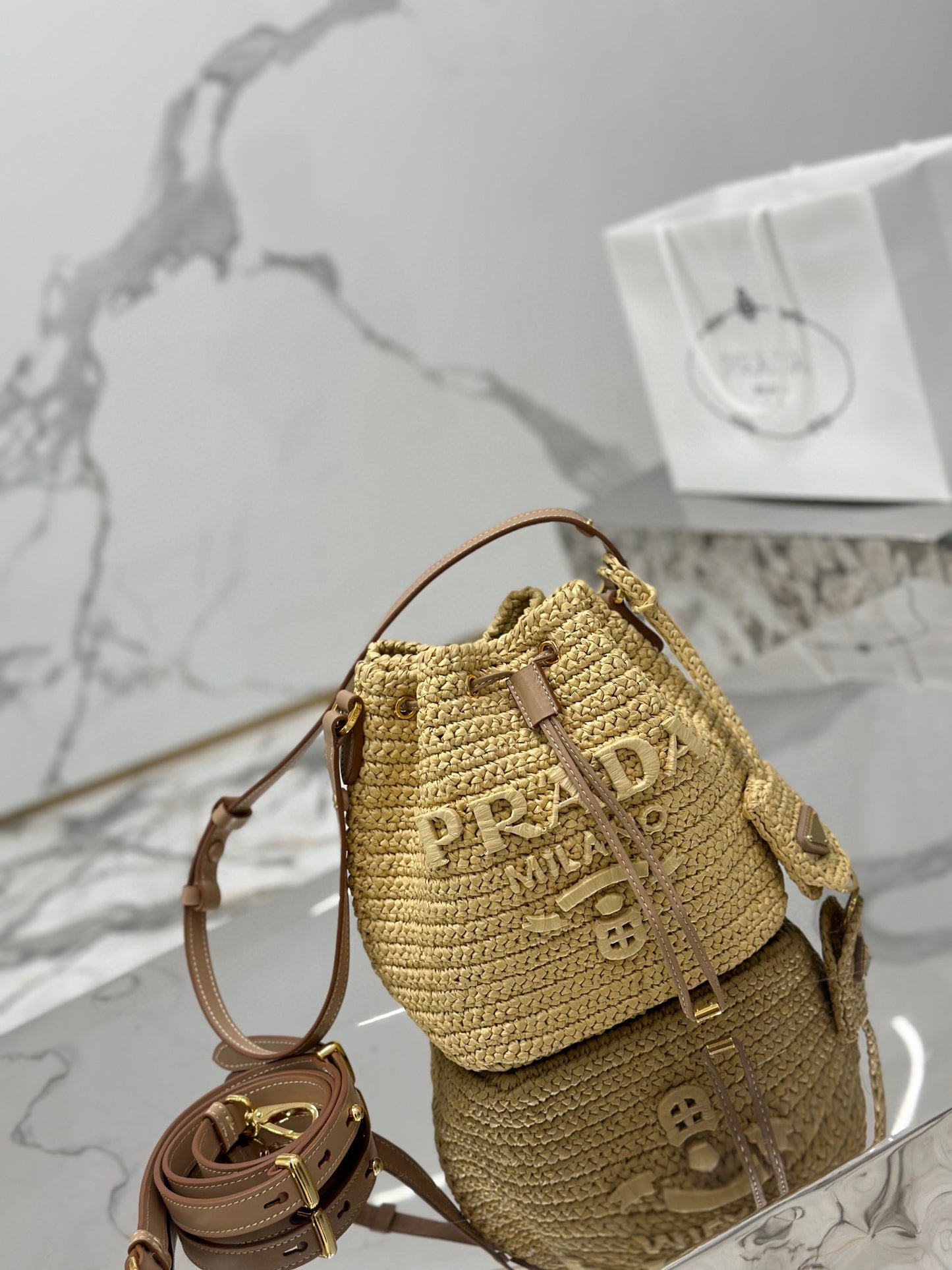 PD CROCHET MINI BUCKET BAG