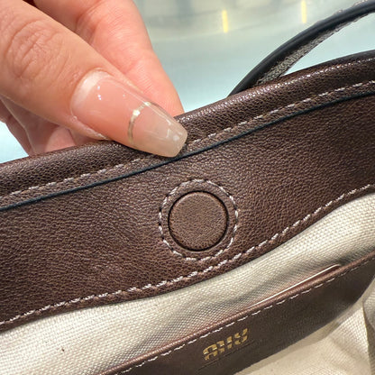 MIU M NAPPA LEATHER POUCH