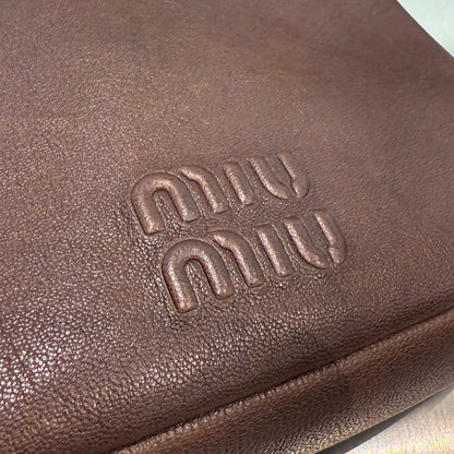 MIU M NAPPA LEATHER POUCH