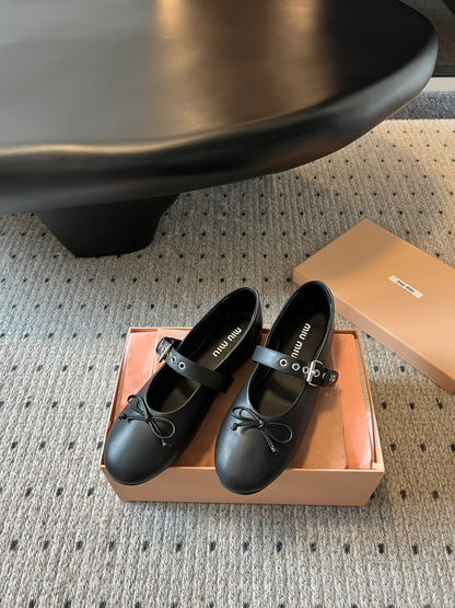 MIU M BALLERINA FLATS