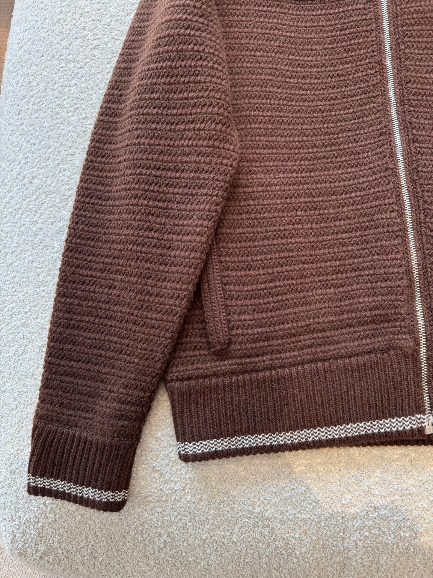 MIU M ZIP CARDIGAN