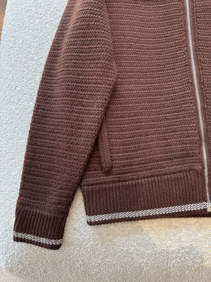 MIU M ZIP CARDIGAN