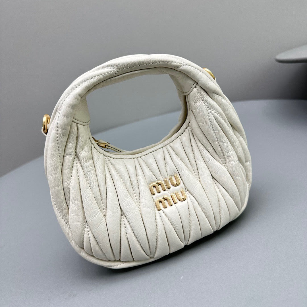 MIU M WANDER MINI HOBO BAG