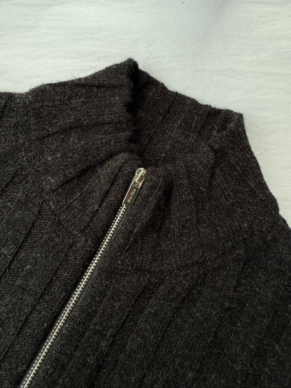 MIU M ZIP CARDIGAN