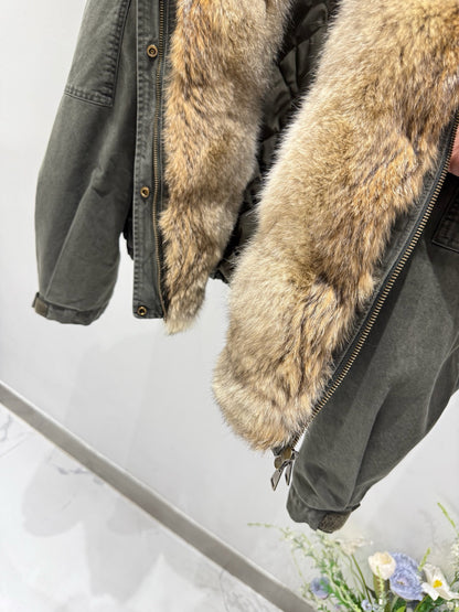 BRUNELLO C FOX FUR PARKA