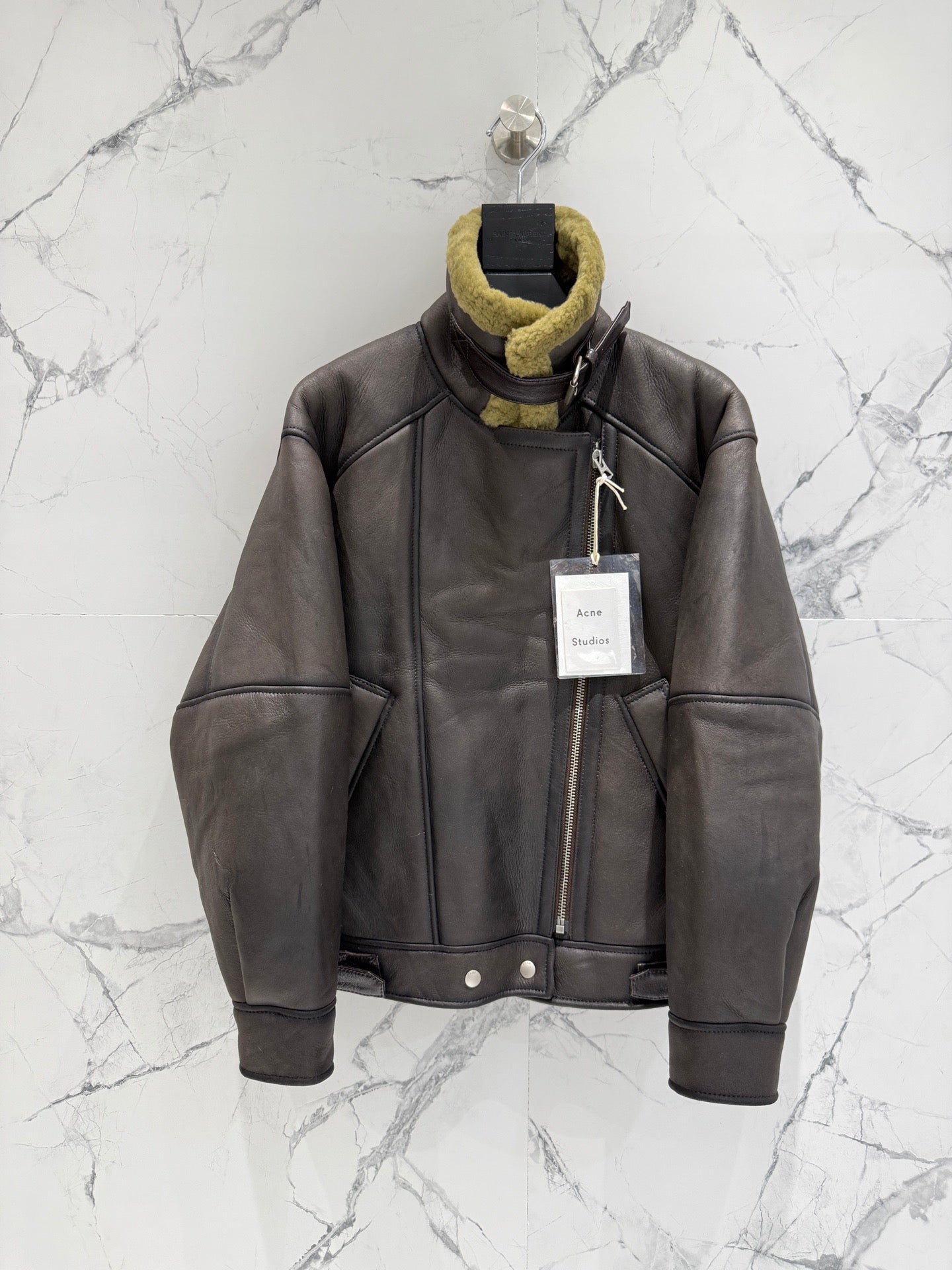 ACNE LEATHER PARKA