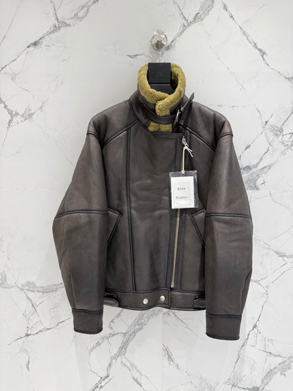 ACNE LEATHER PARKA