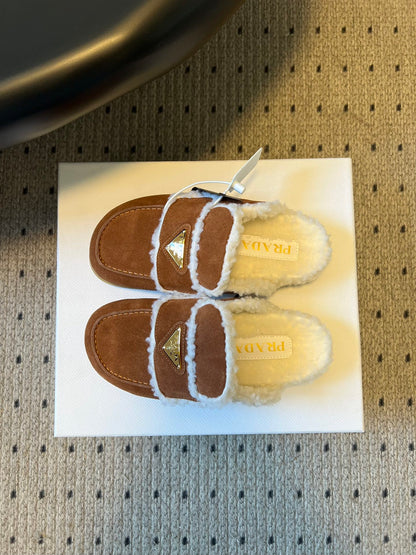 PD SHEARLING MULES