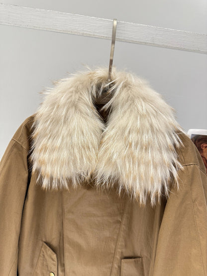 BRUNELLO C FOX FUR PARKA