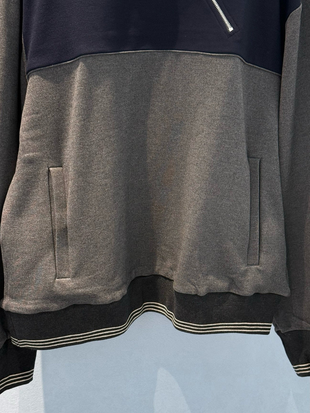 MIU M HALF ZIP SWEATSHIRT