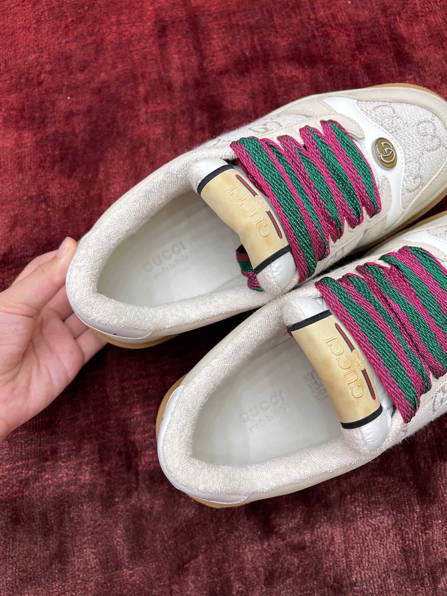 GG SCREENER LEATHER SNEAKERS