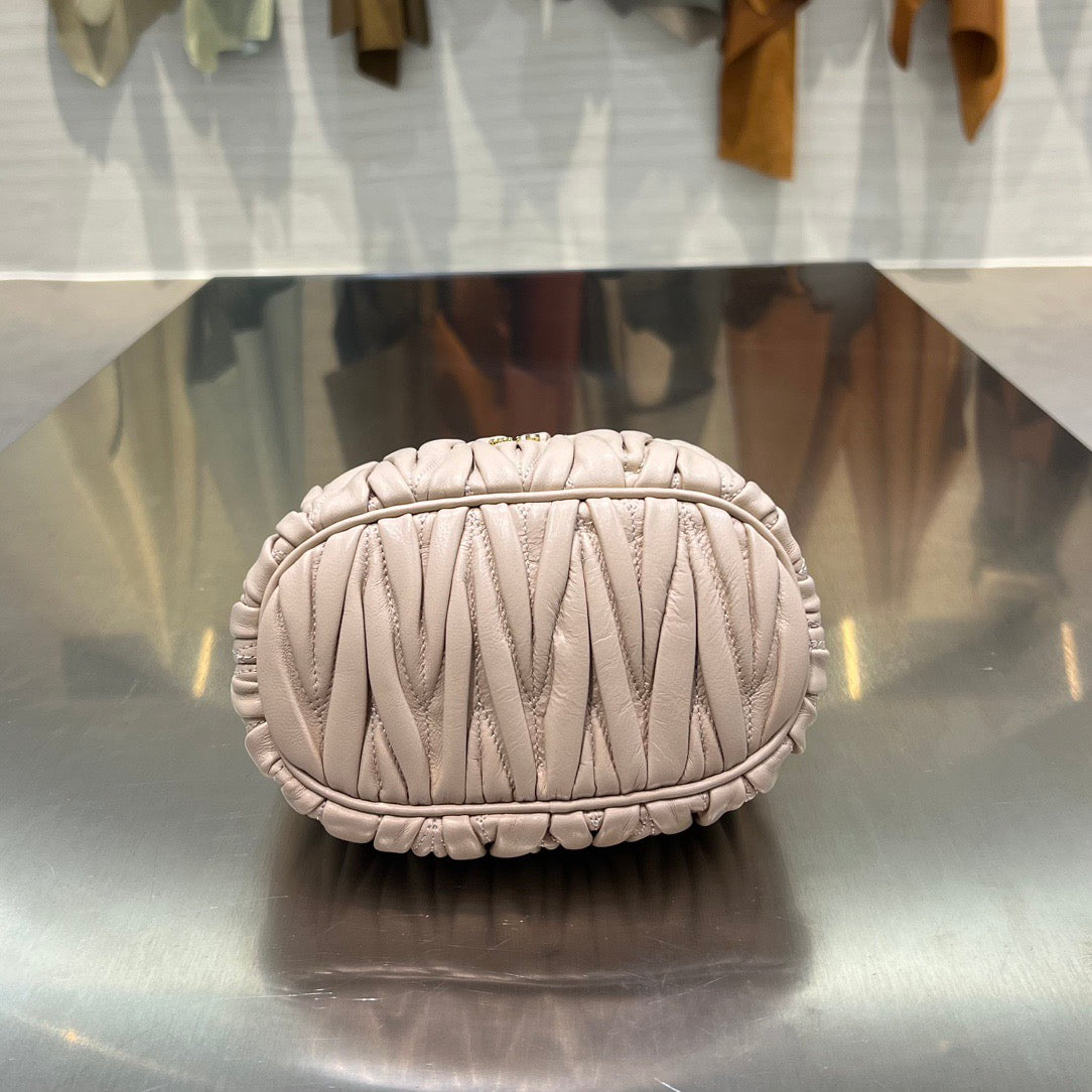MIU M MATELASSE NAPPA LEATHER POUCH