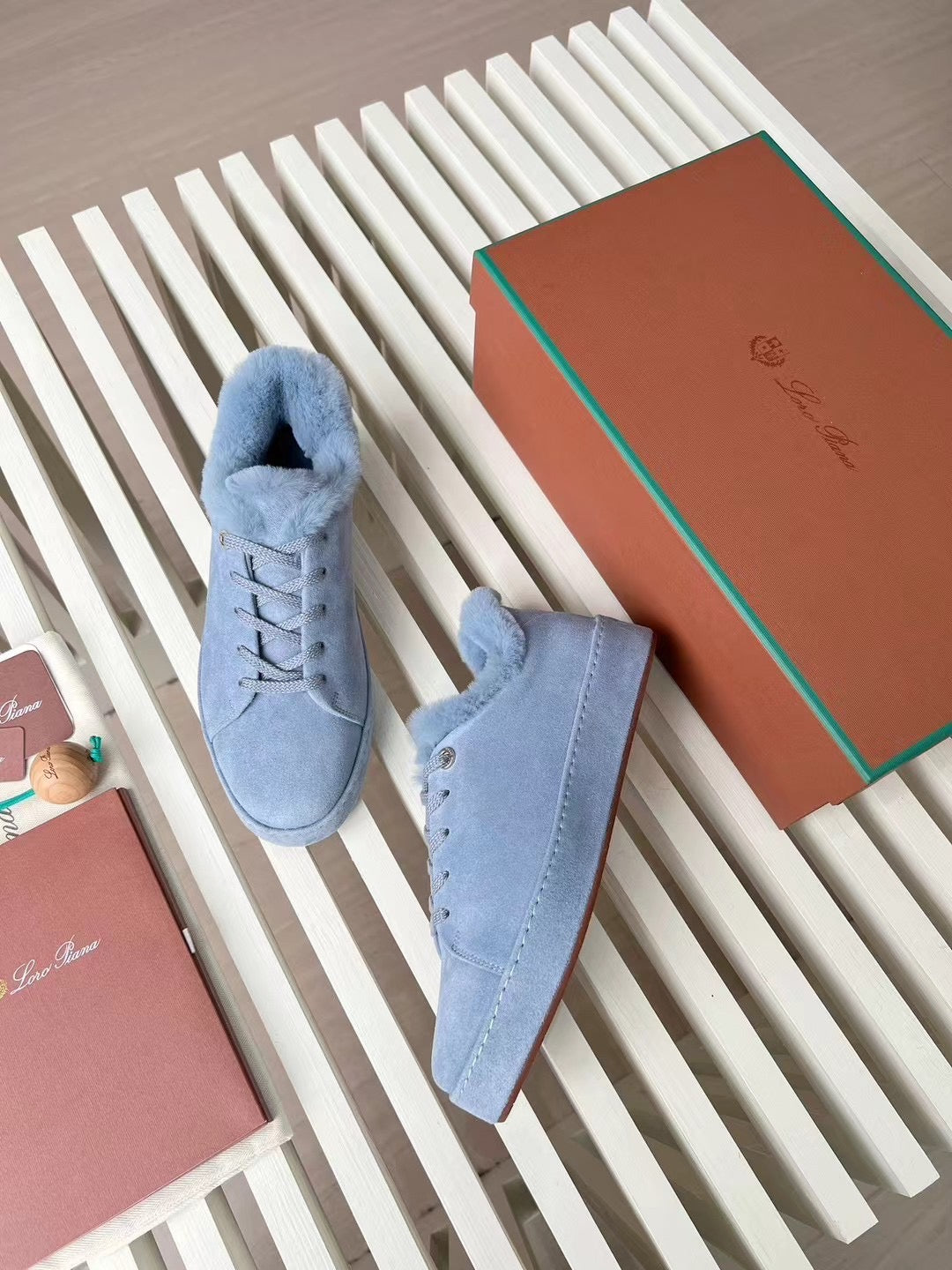 LORO P FUR NUAGES SNEAKERS
