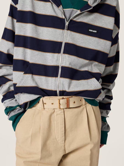 MIU M ZIP HOODIE