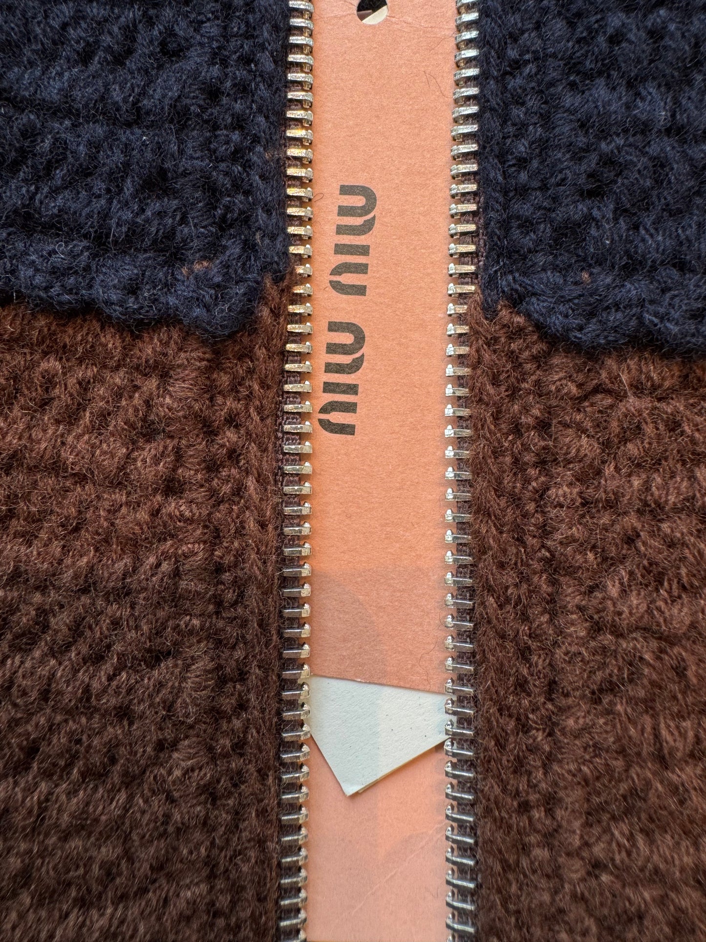 MIU M ZIP CARDIGAN