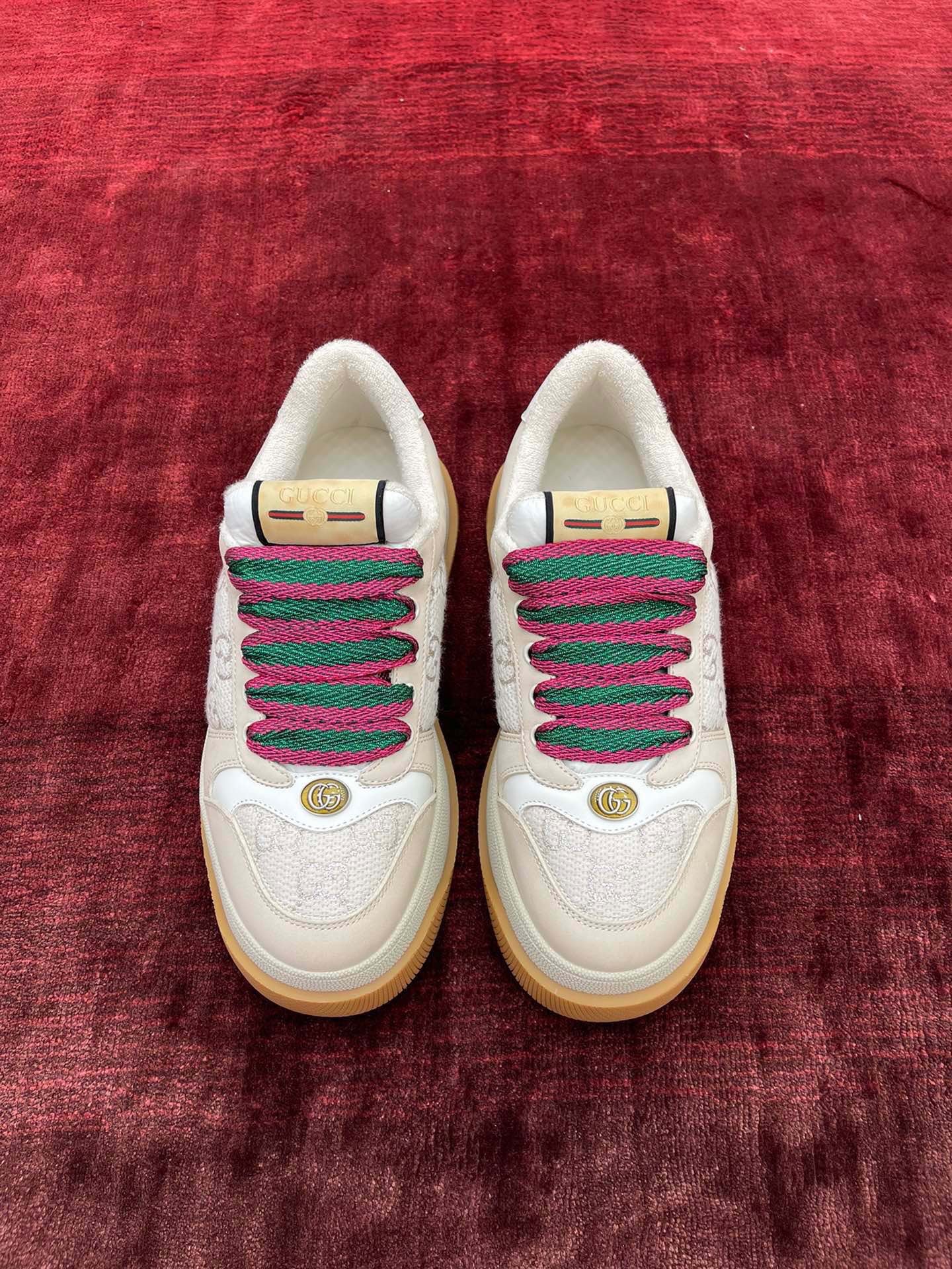GG SCREENER LEATHER SNEAKERS