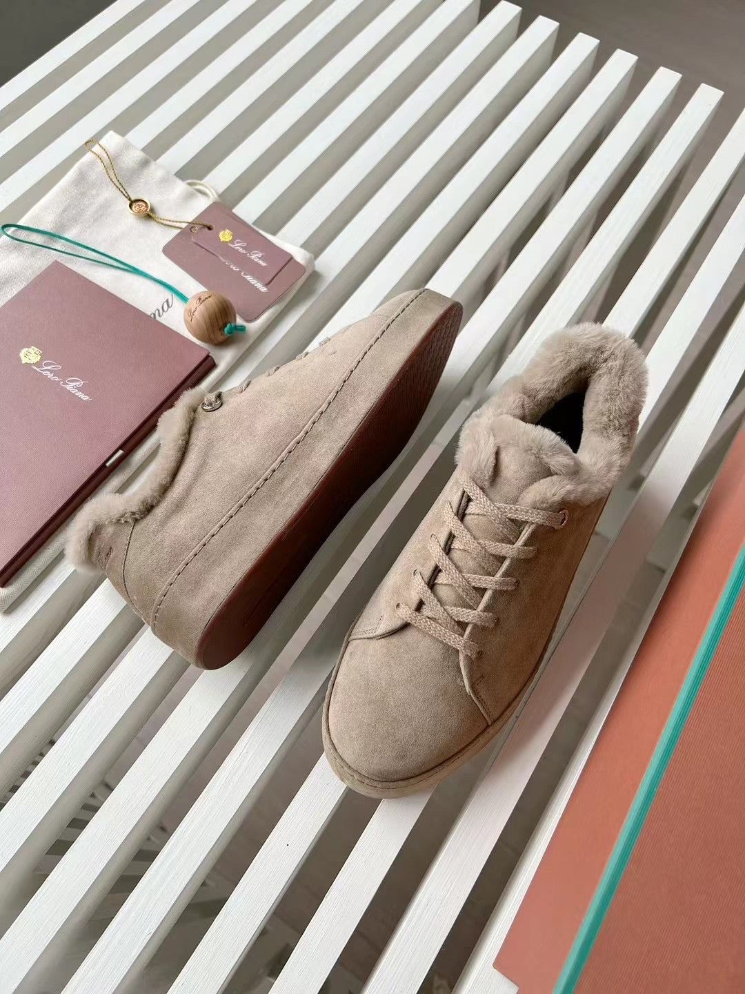 LORO P FUR NUAGES SNEAKERS
