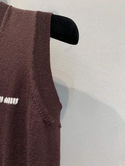 MIU M KNITTED VEST
