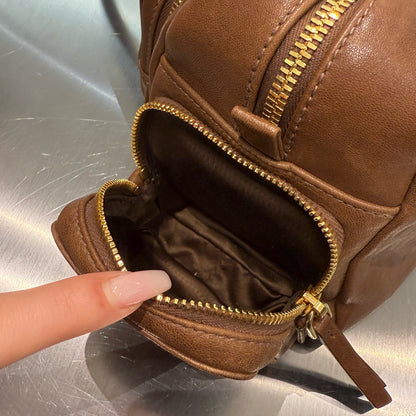 MIU M NAPPA LEATHER TOP HANDLE BAG