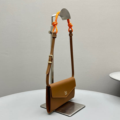 MIU M SHOULDER STRAP WALLET