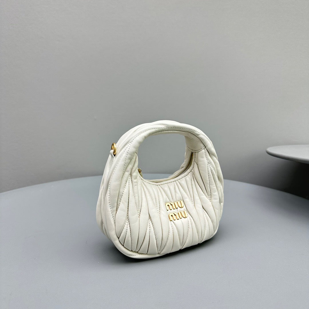 MIU M WANDER MINI HOBO BAG