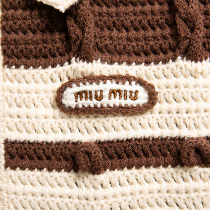MIU M ZIP CARDIGAN