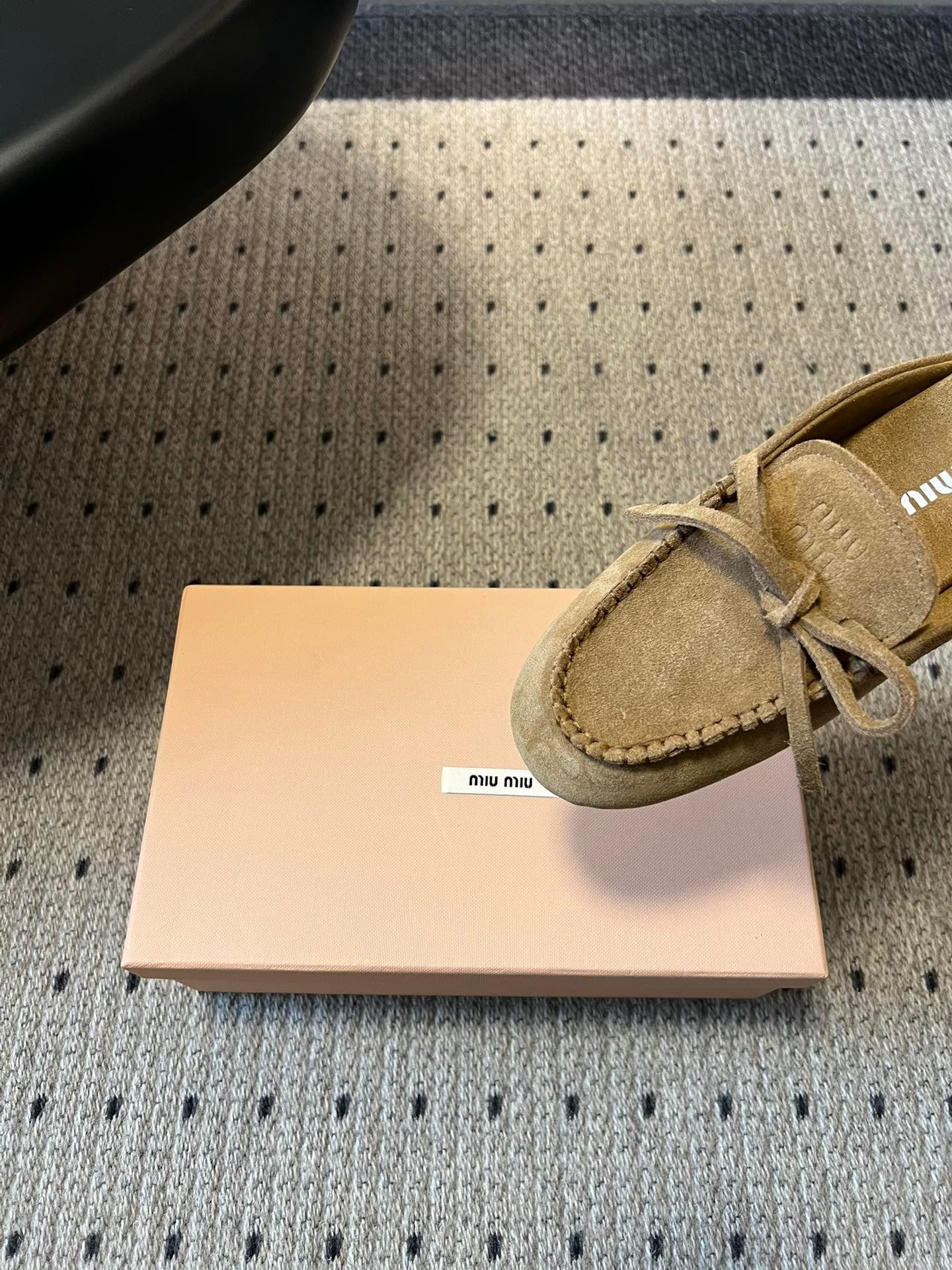 MIU M SUEDE MULES