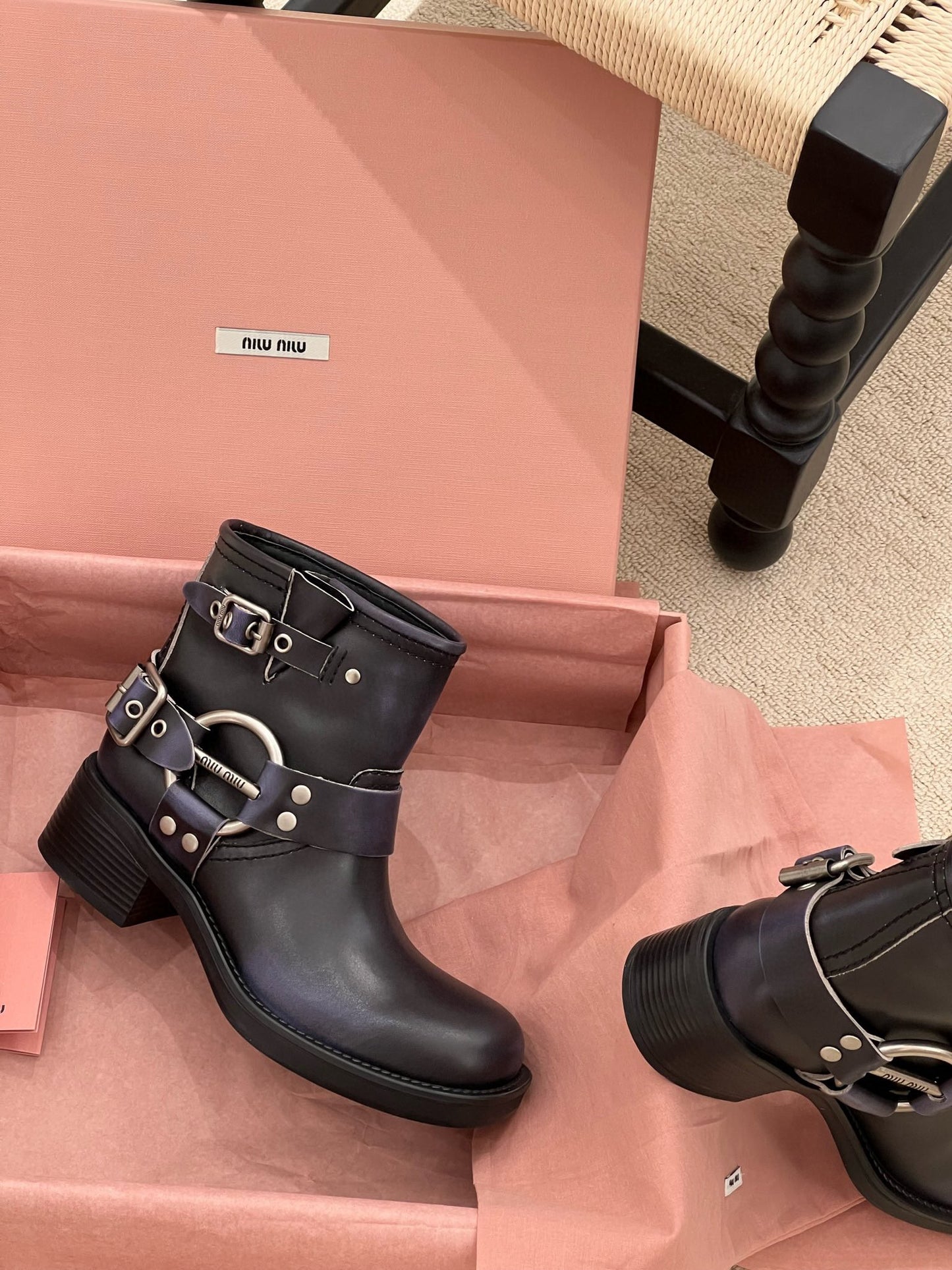 MIU M BOOTS