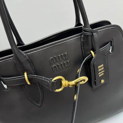 MIU M AVENTURE NAPPA LEATHER BAG