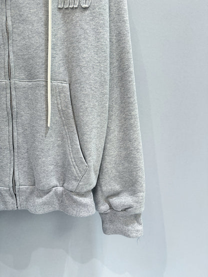 MIU M ZIP HOODIE