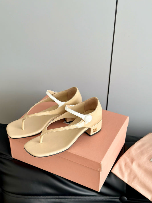 MIU M THONG SANDALS