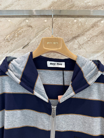 MIU M ZIP HOODIE