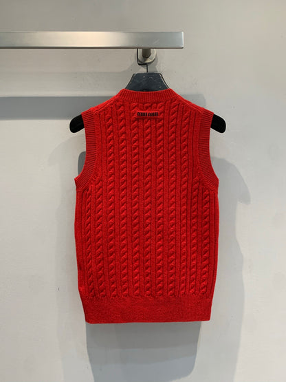 MIU M KNITTED VEST