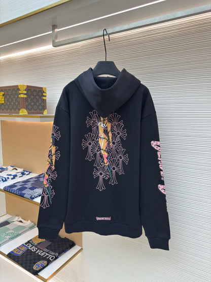 CHROME H ZIP HOODIE
