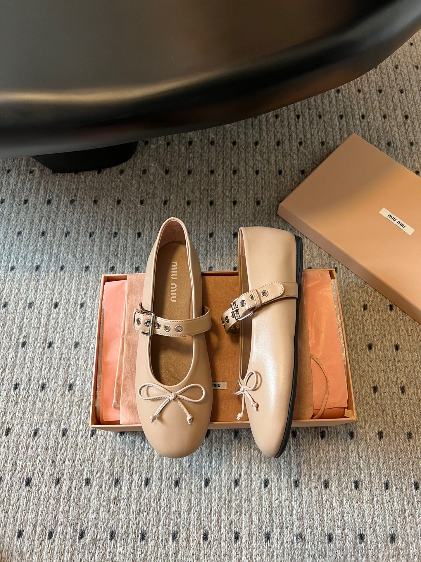 MIU M BALLERINA FLATS