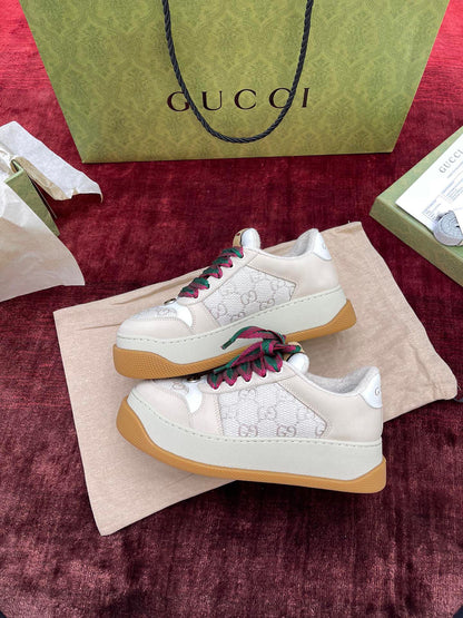 GG SCREENER LEATHER SNEAKERS