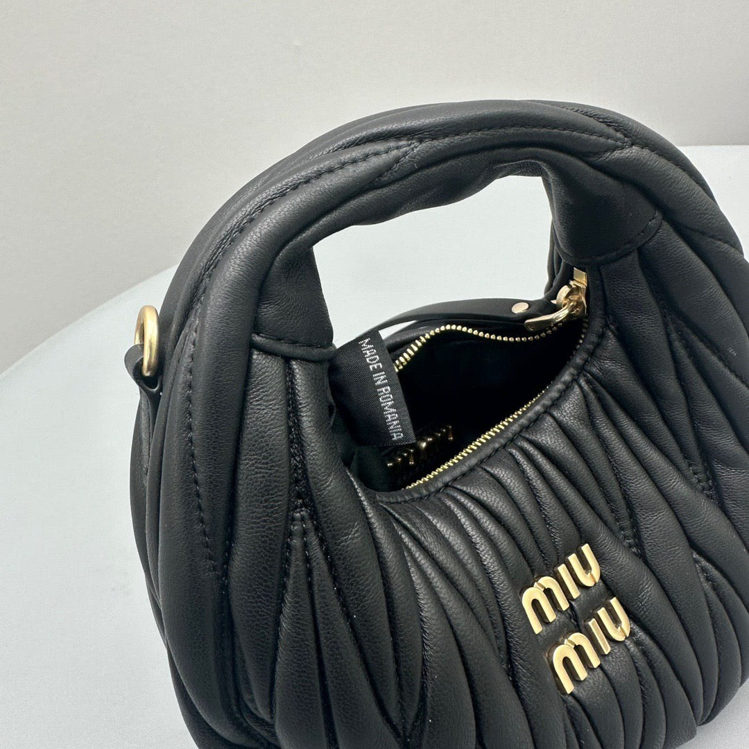 MIU M WANDER MINI HOBO BAG