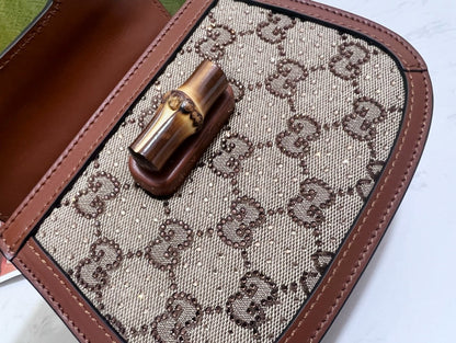 GG BAMBOO 1947 CRYSTALS MINI BAG
