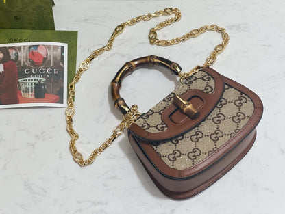 GG BAMBOO 1947 CRYSTALS MINI BAG